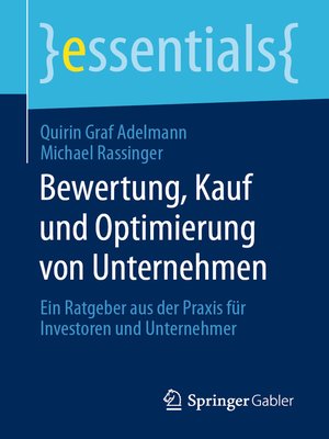 cover image of Bewertung, Kauf und Optimierung von Unternehmen